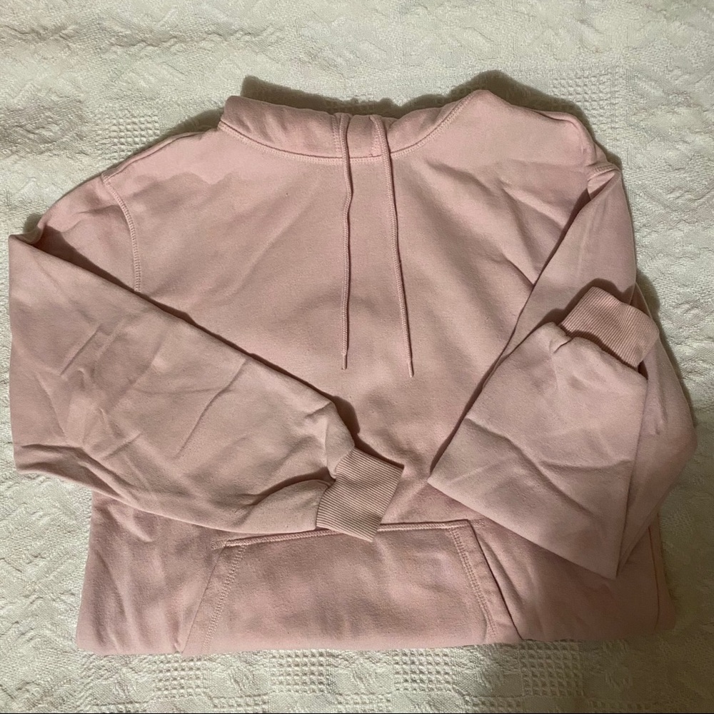 h&m soft pink drawstring hoodie